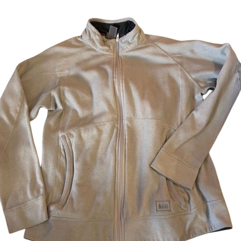 REI Women's Full Zip Fleece Jacket Light Blue Size Large - Picture 1 of 4